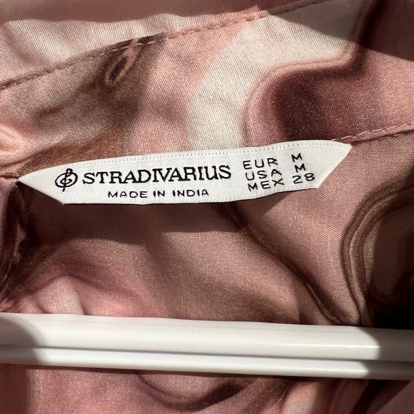 Stradivarius- Marble Print Women's Top - Picture 4 of 5